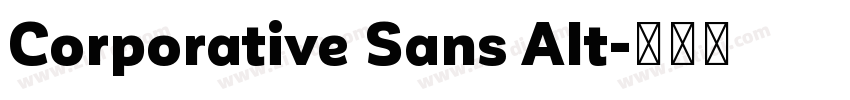 Corporative Sans Alt字体转换